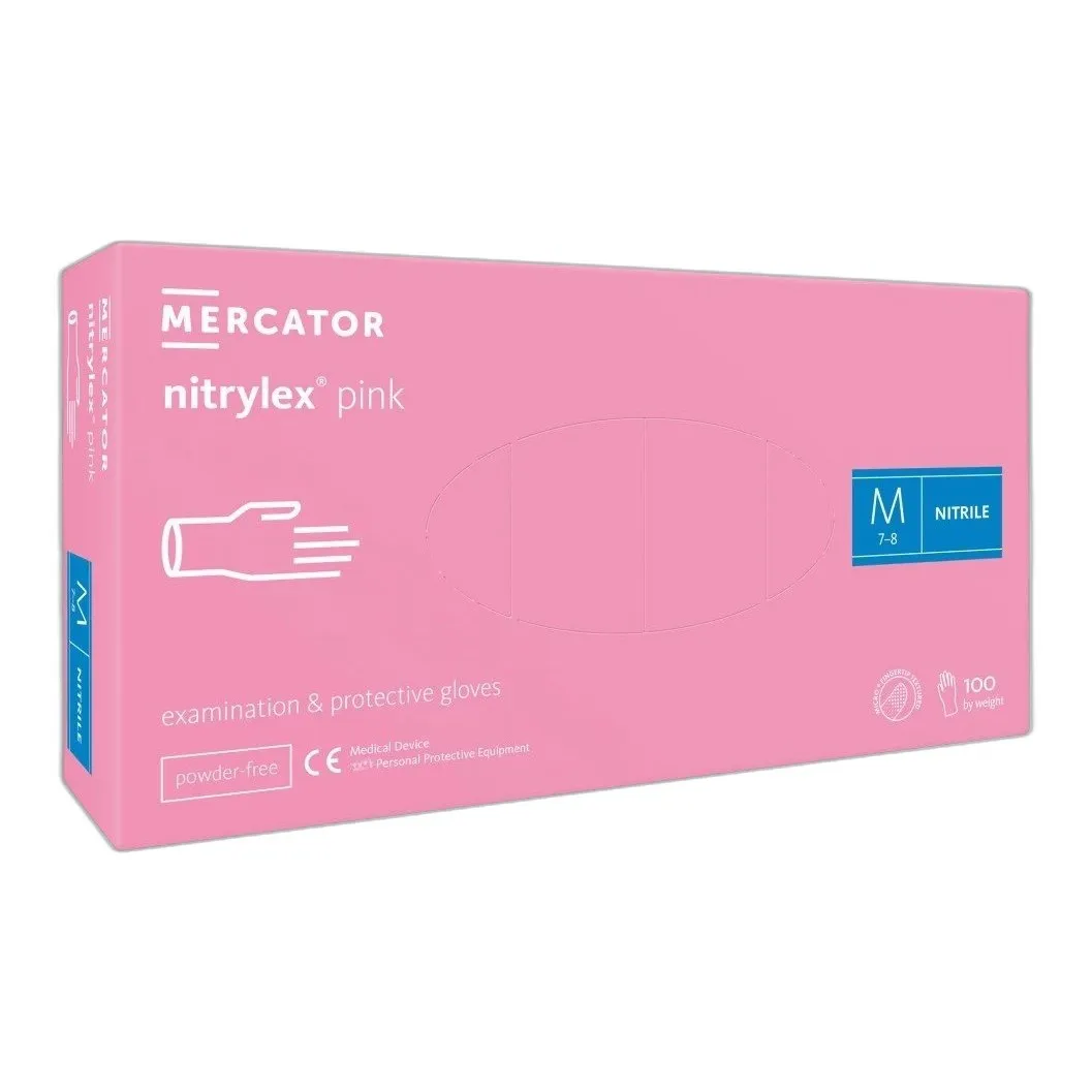 Nitrylex Pink M - Rękawice Nitrylowe Bezpudrowe — CAS 55-63-0 — C3H5N3O9 — odczynnik chemiczny