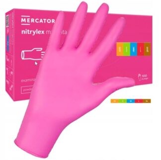 Rękawice nitrylowe bezpudrowe rozmiar XS